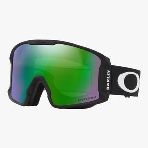 Oakley Black Frame Goggles with Green Lenses